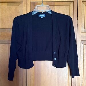 ModCloth Black Cropped Cardigan